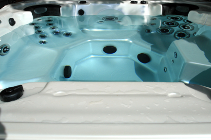 clean hot tub